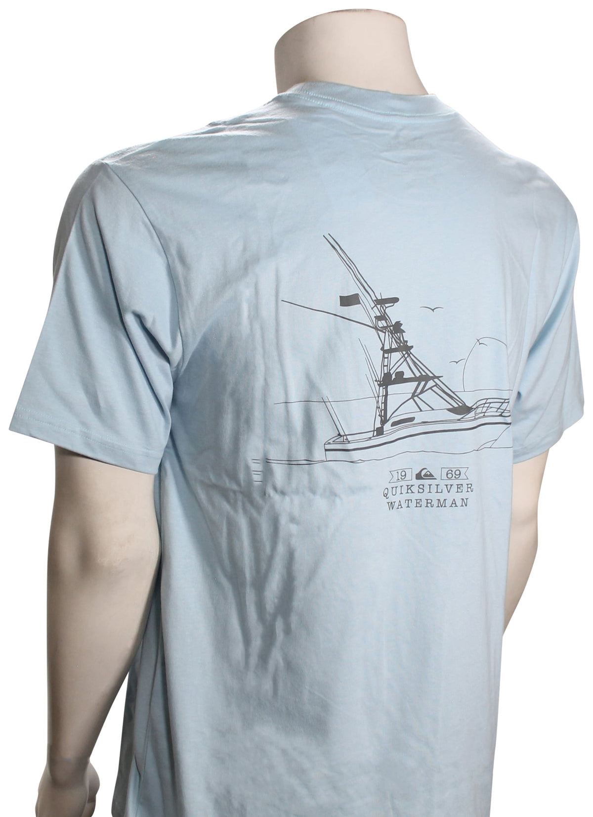 Quiksilver Waterman Horizons SS T-Shirt - Dream Blue – back view