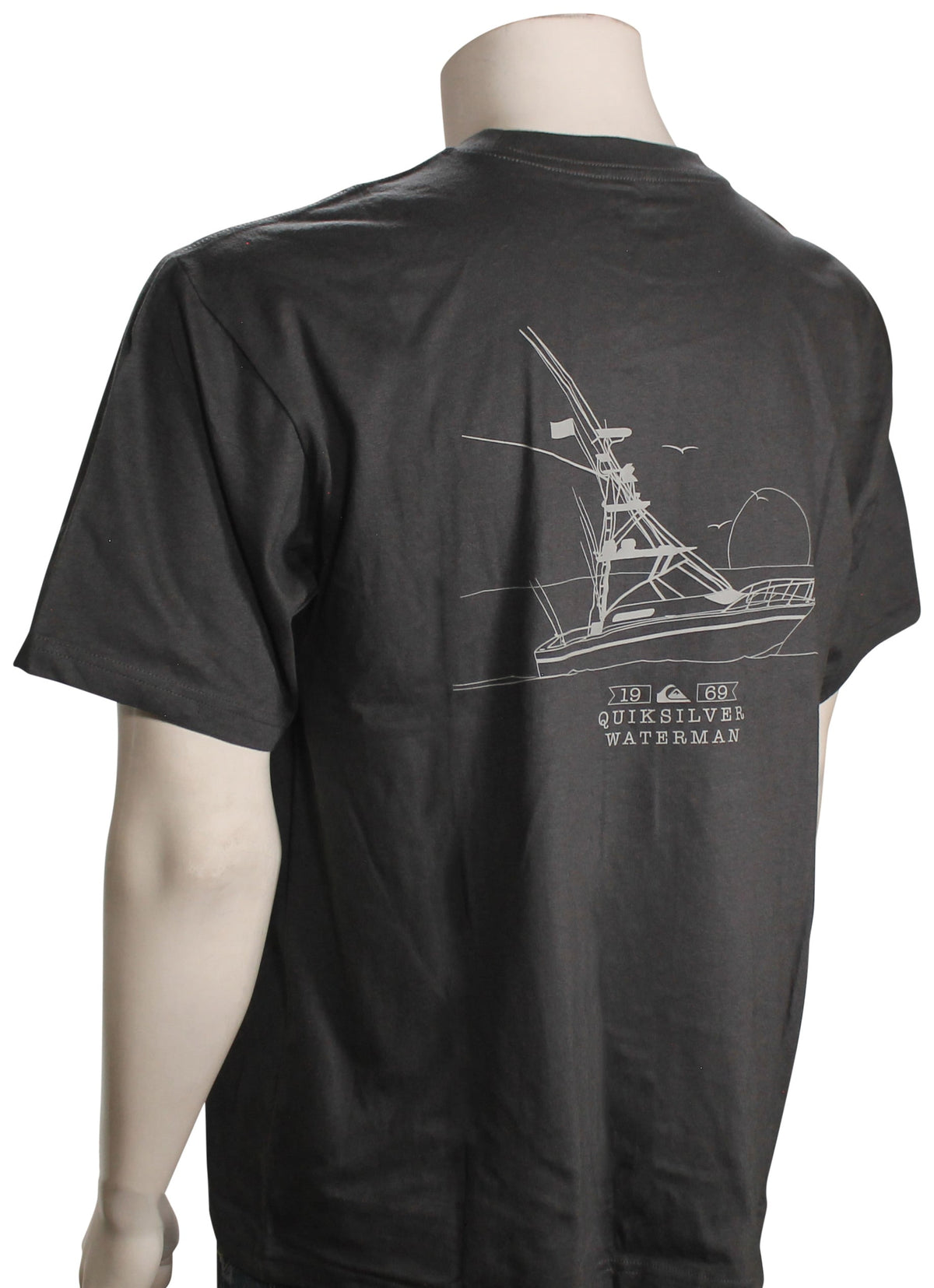 Quiksilver Waterman Horizons SS T-Shirt - Tarmac – back view