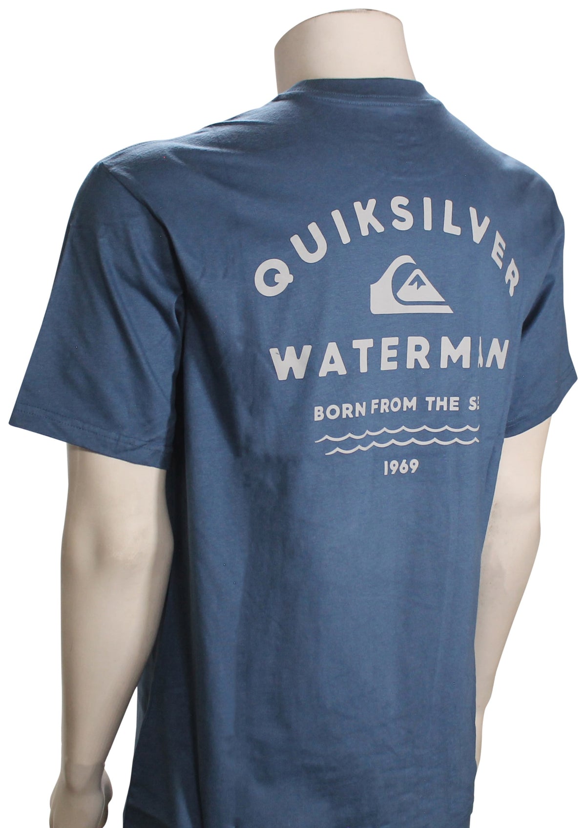 Quiksilver Waterman Man O' Water SS T-Shirt - Ensign Blue – back view