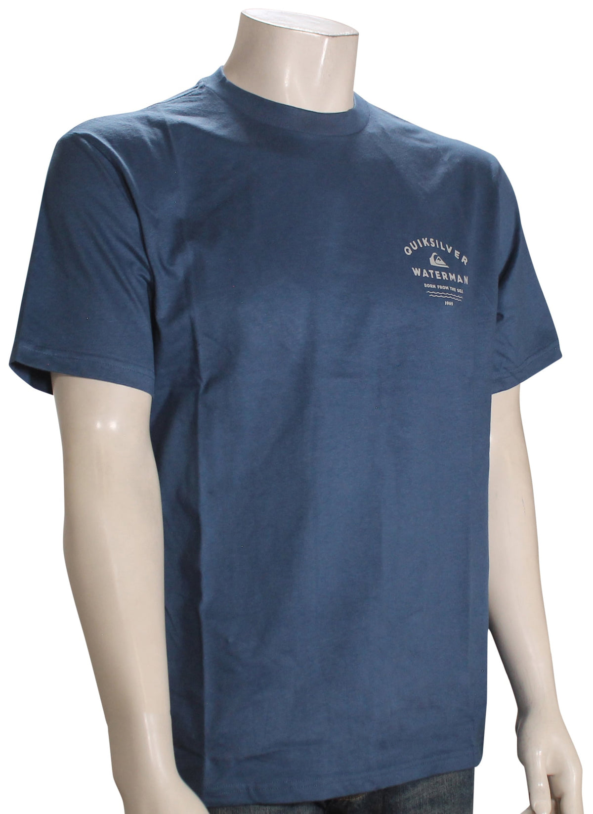 Quiksilver Waterman Man O' Water SS T-Shirt - Ensign Blue