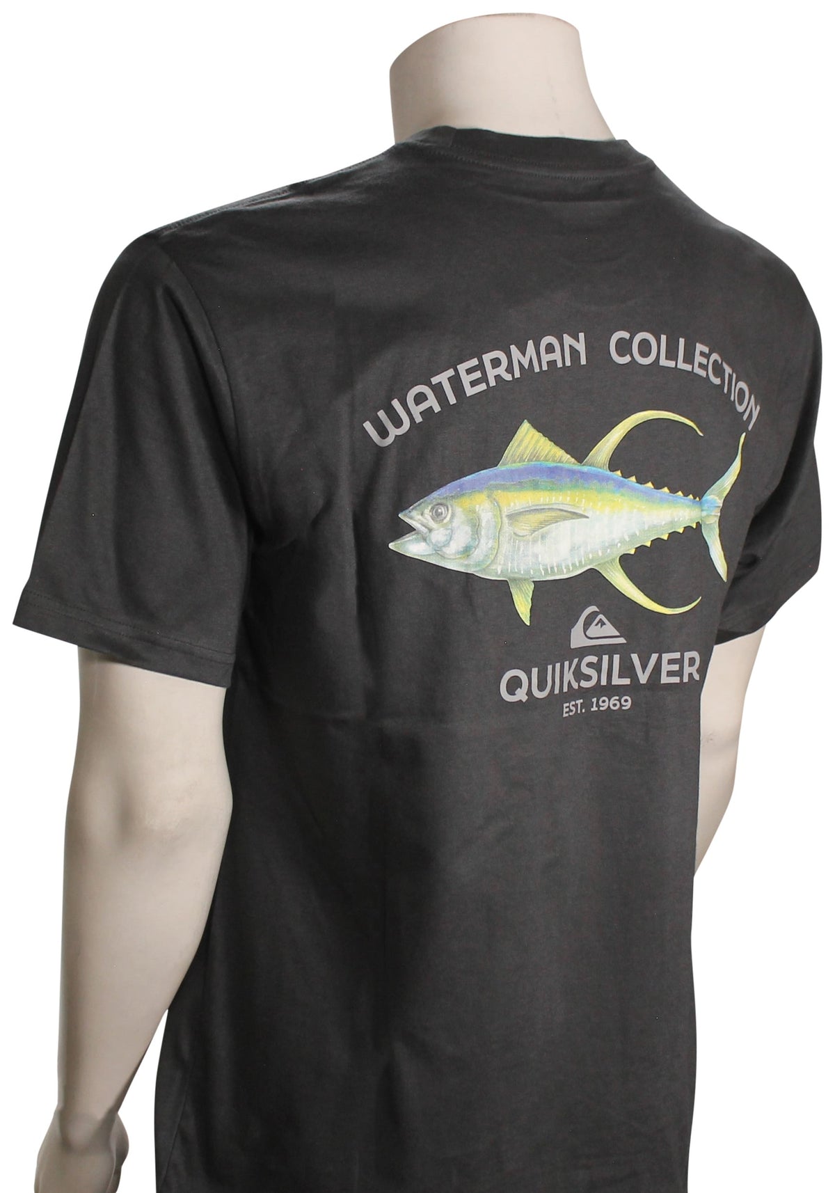 Quiksilver Waterman Fresh Fish SS T-Shirt - Tarmac – back view