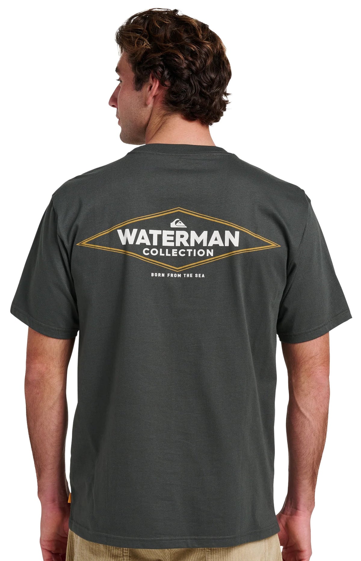 Quiksilver Waterman Diamond Classic SS T-Shirt - Phantom – back view
