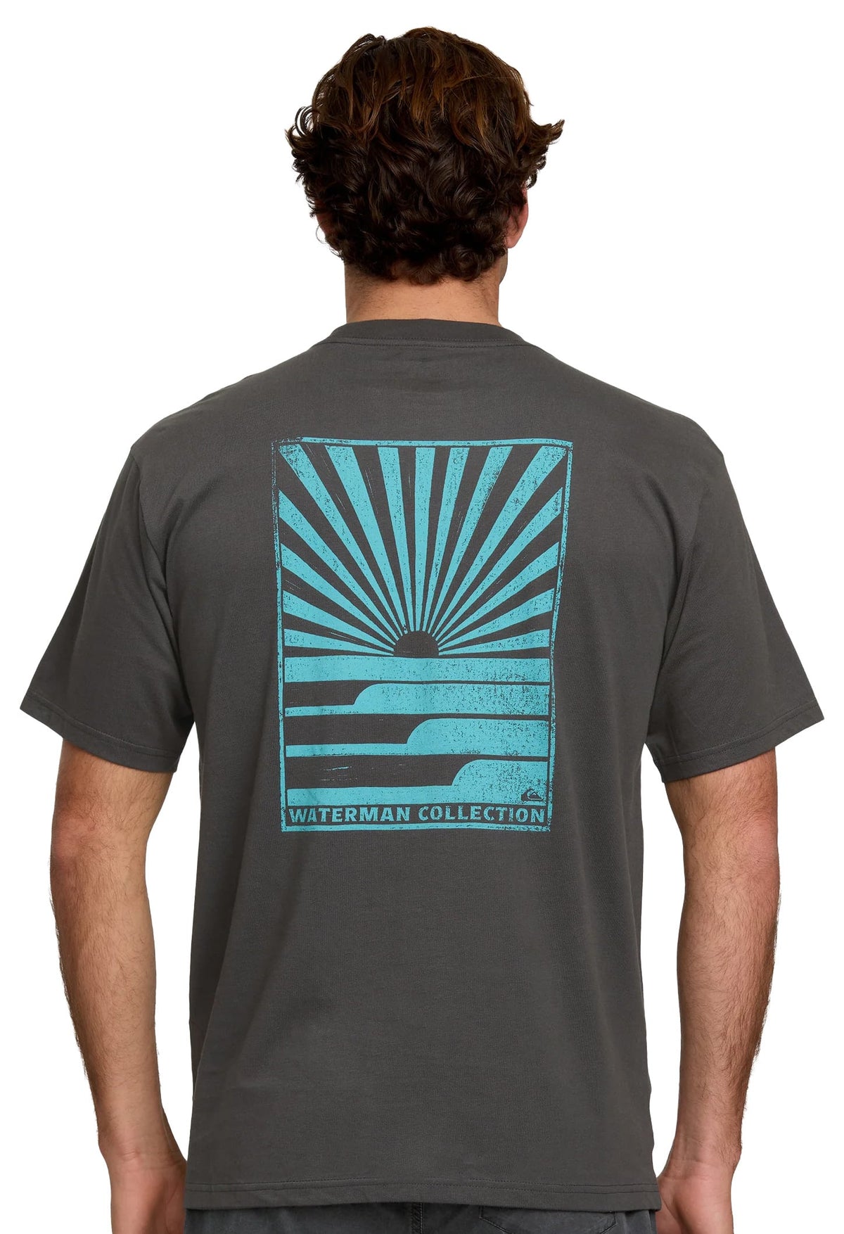 Quiksilver Waterman Early Bird SS T-Shirt - Phantom – back view