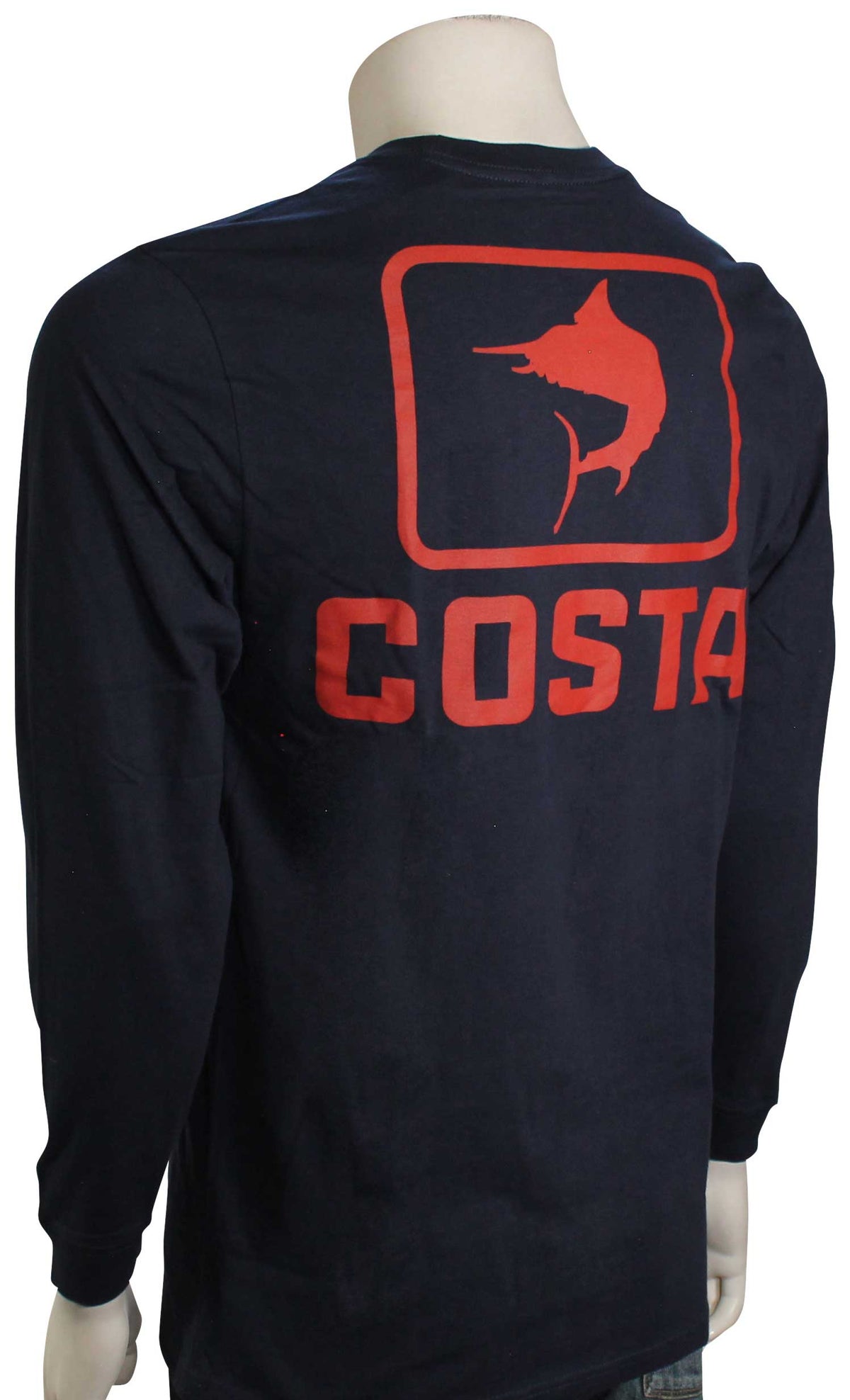 Costa Emblem Marlin LS T-Shirt - Navy