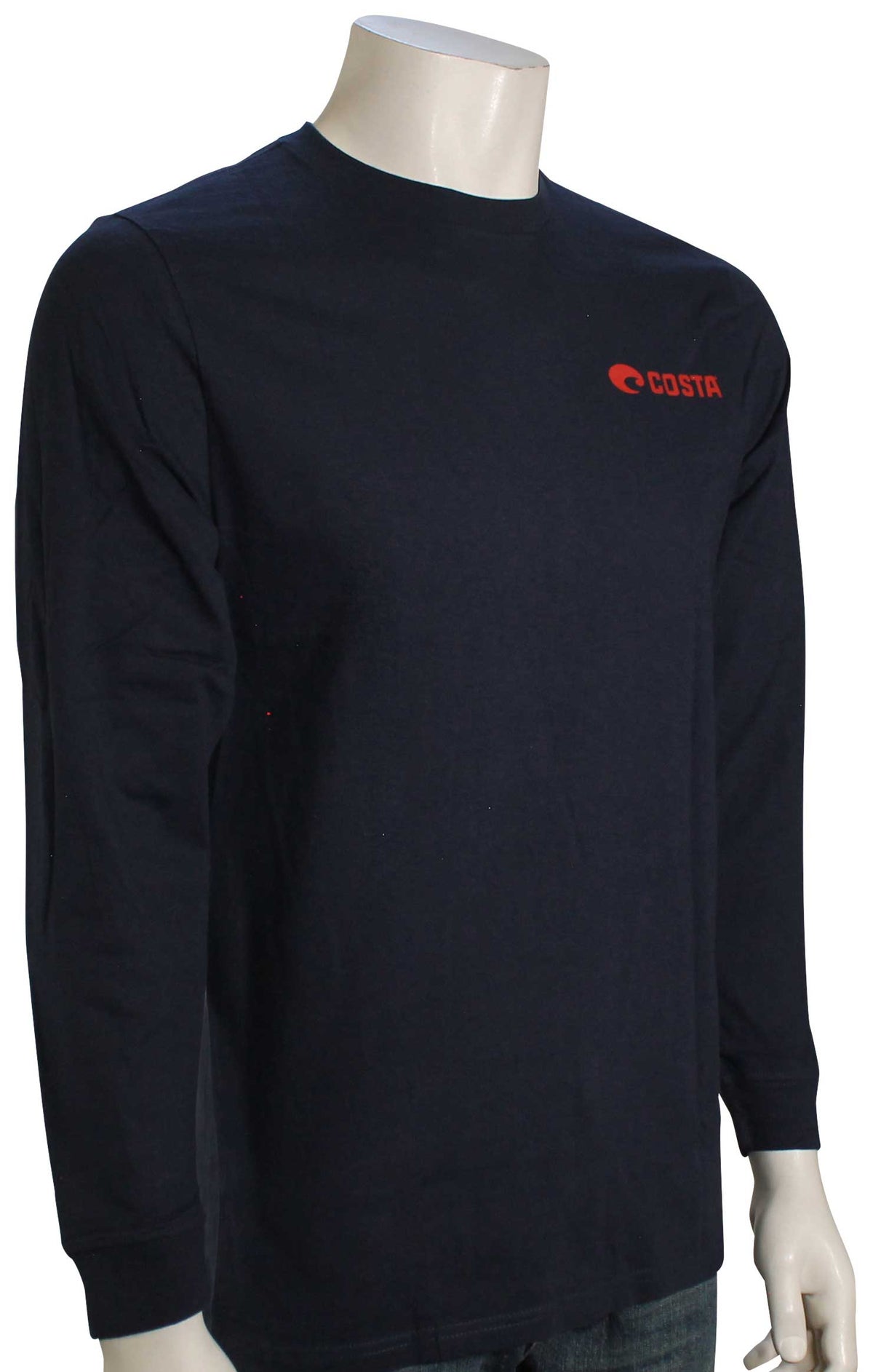 Costa Emblem Marlin LS T-Shirt - Navy