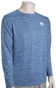 Costa Technical Cationic Crew LS T-Shirt - Royal Blue
