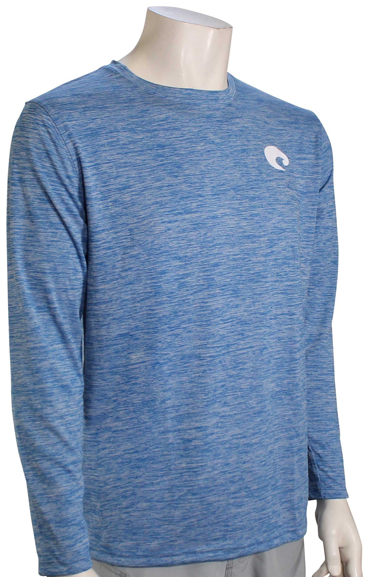 Costa Technical Cationic Crew LS T-Shirt - Royal Blue