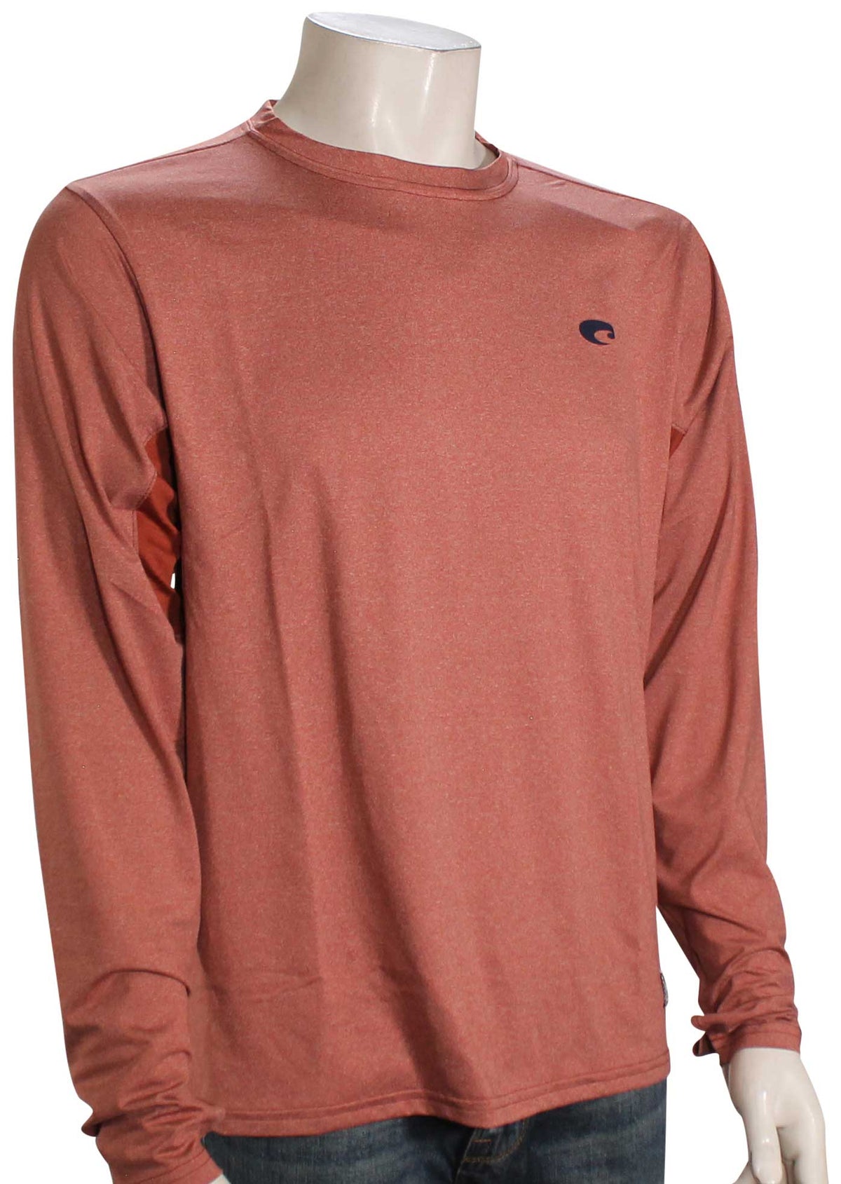 Costa Voyage LS Performance T-Shirt - Lava Heather