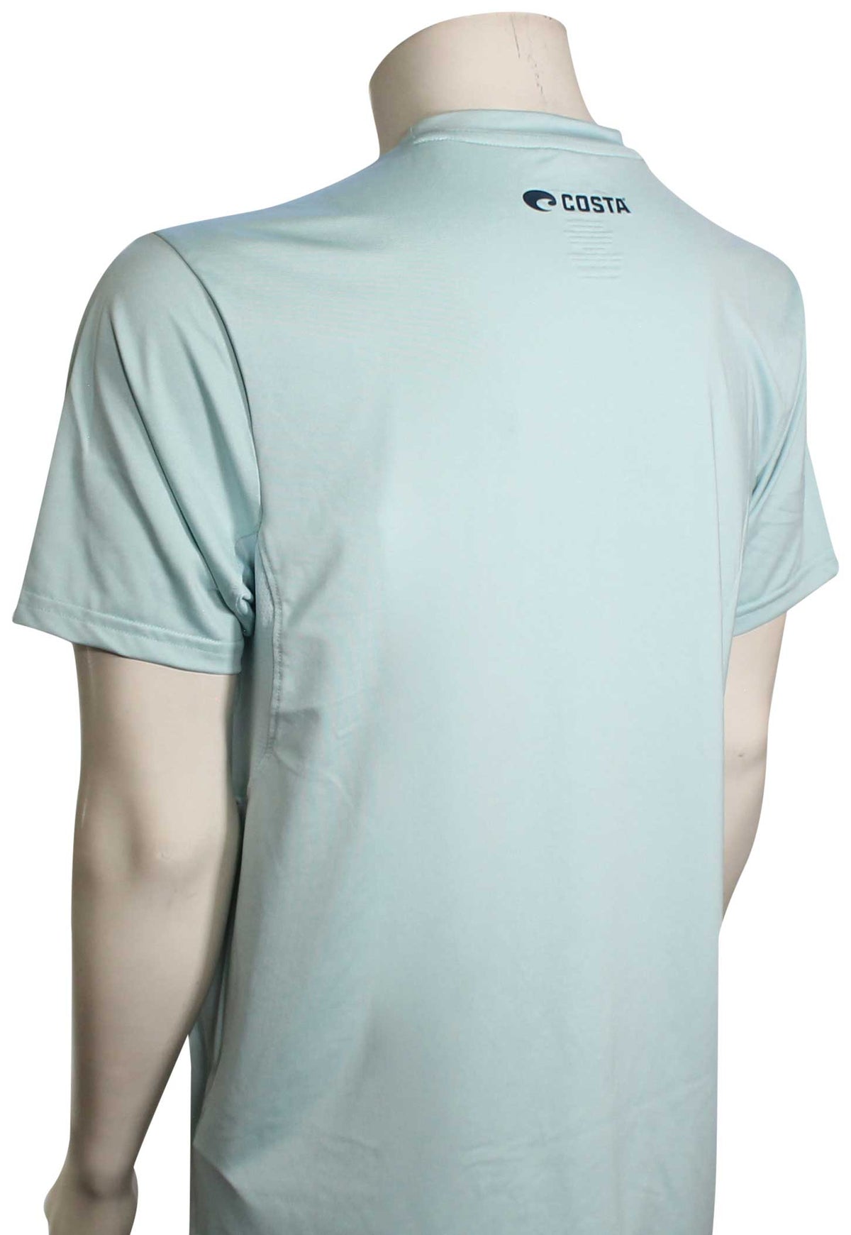 Costa Voyage Performance T-Shirt - Marine Heather, back view