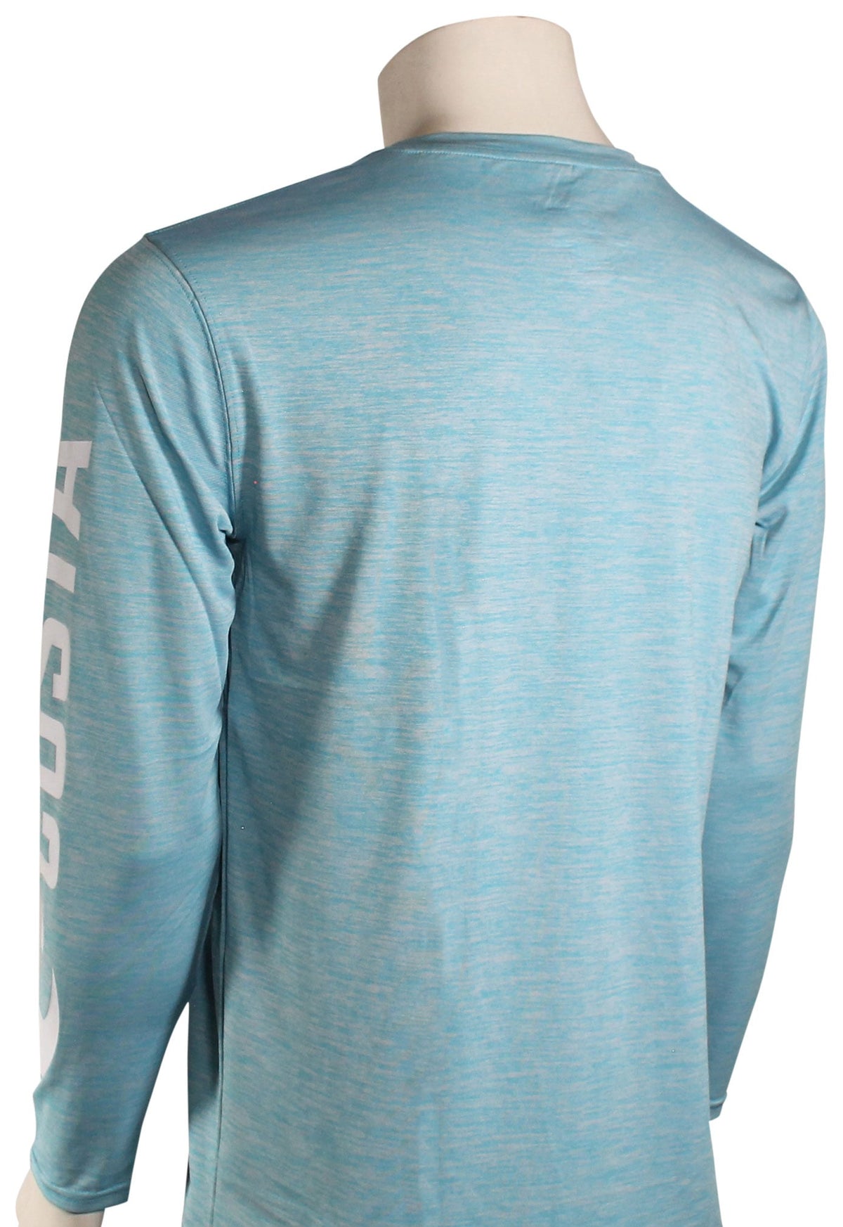 Costa Technical Cationic Crew LS T-Shirt - Blue – back view
