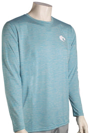 Costa Technical Cationic Crew LS T-Shirt - Blue