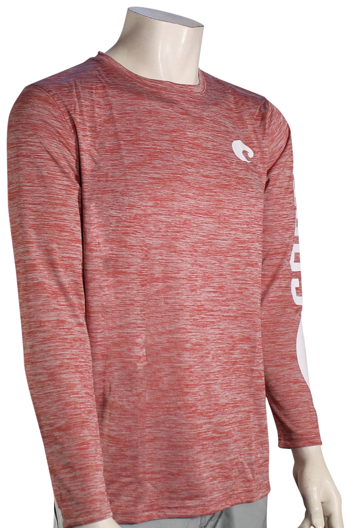 Costa Technical Cationic Crew LS T-Shirt - Red