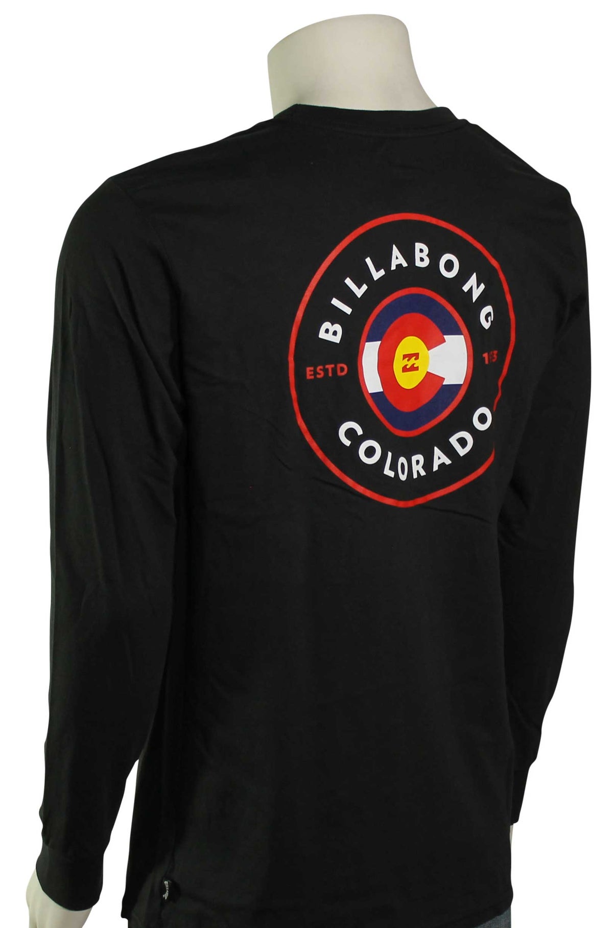 Billabong Rotor Colorado LS T-Shirt - Black, back view