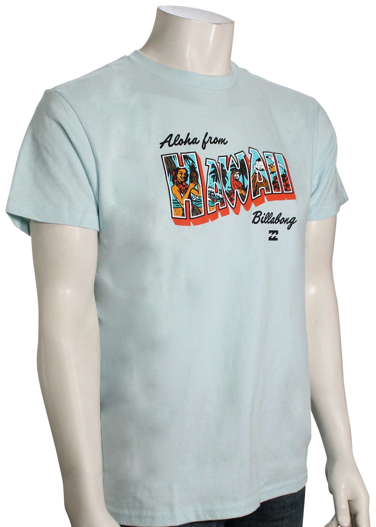 Billabong Greetings Hawaii T-Shirt - Coastal Blue