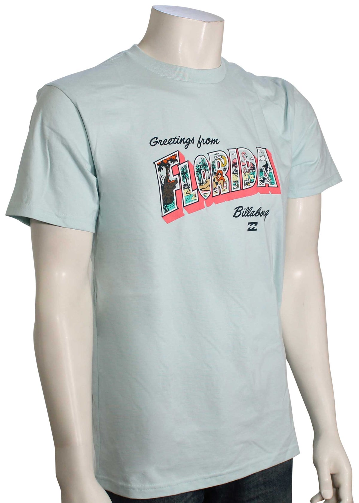 Billabong Greetings Florida T-Shirt - Costal Blue - L
