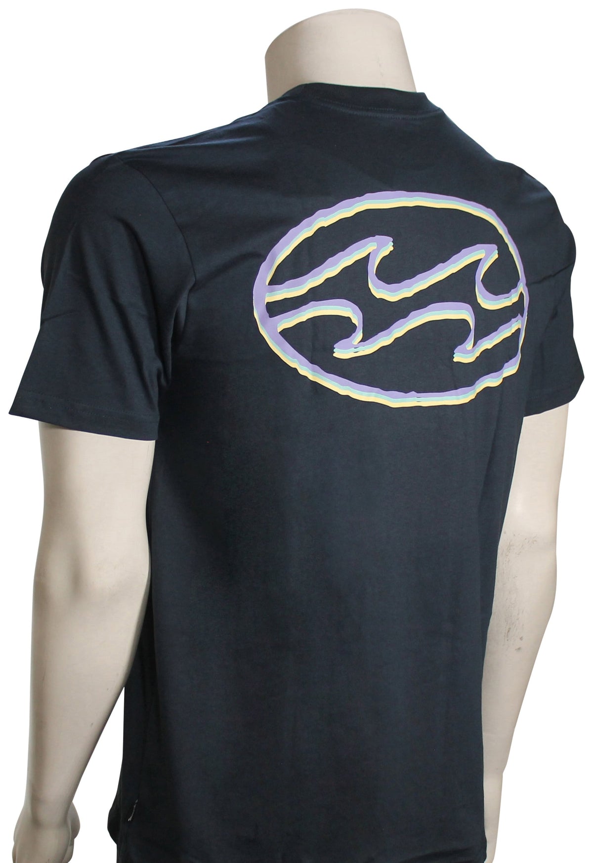 Billabong Crayon Wave SS T-Shirt - Navy – back view