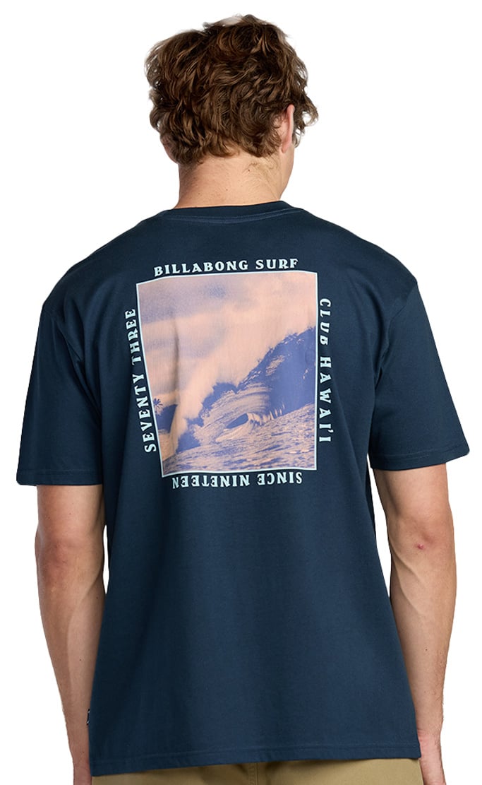 Billabong Wave HI Premium SS T-Shirt - Navy – back view