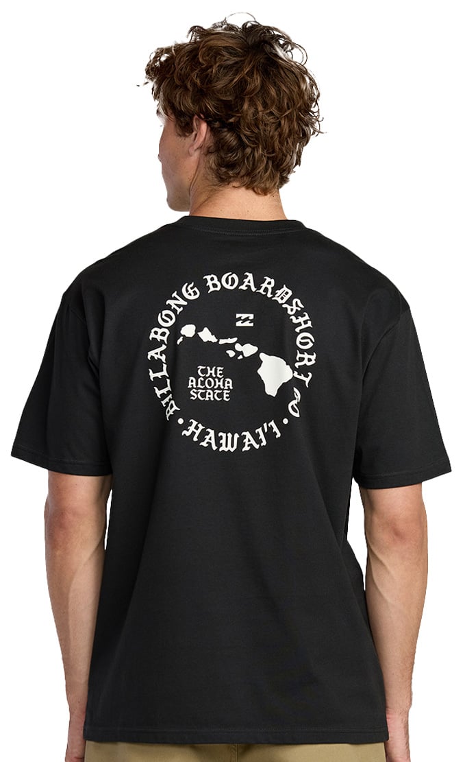 Billabong Aloha Island HI SS T-Shirt - Washed Asphalt – back view