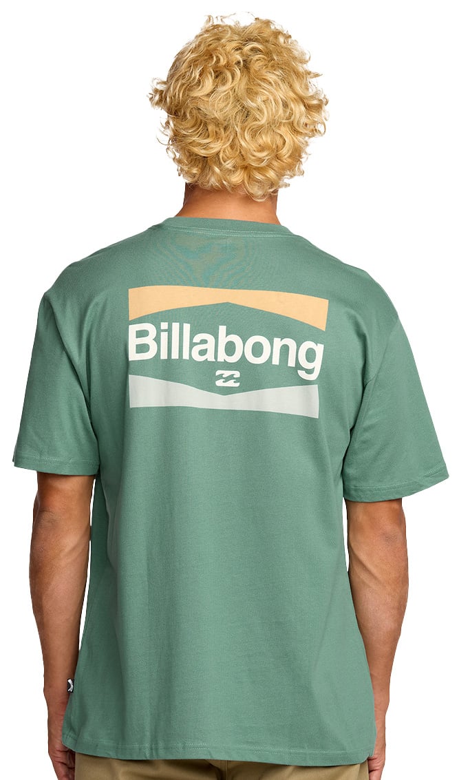 Billabong Walled SS T-Shirt - Sage Green – back view