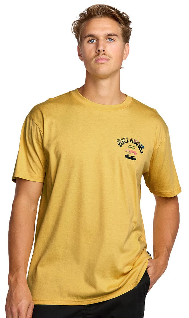 Billabong Arch Fade Premium SS T-Shirt - Dusty Yellow