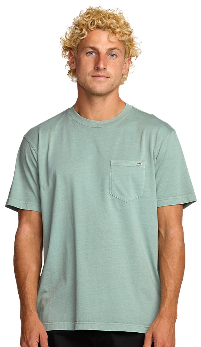 Billabong Essential Wave Washed Pocket SS T-Shirt - Mason Blue
