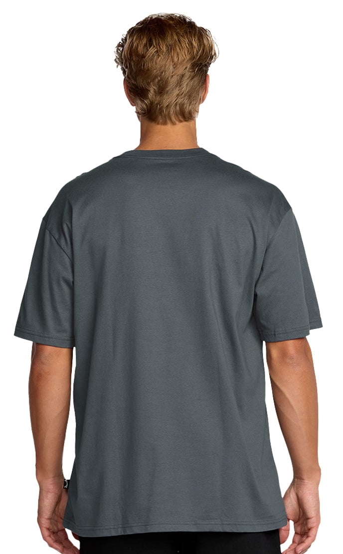 Billabong Rotor Diamond SS T-Shirt - Medium Blue – back view