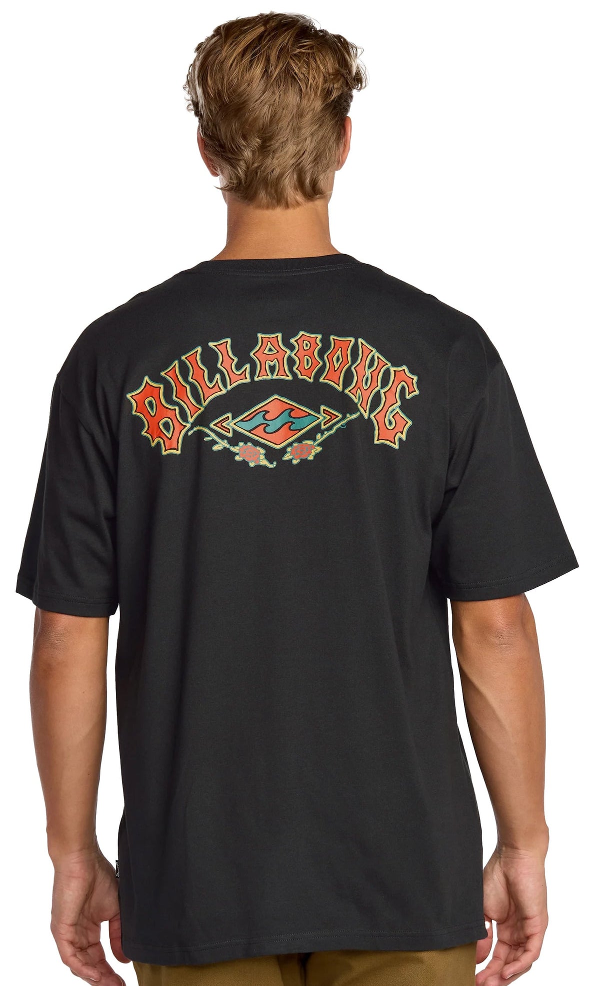 Billabong Rose Arch SS T-Shirt - Washed Black – back view