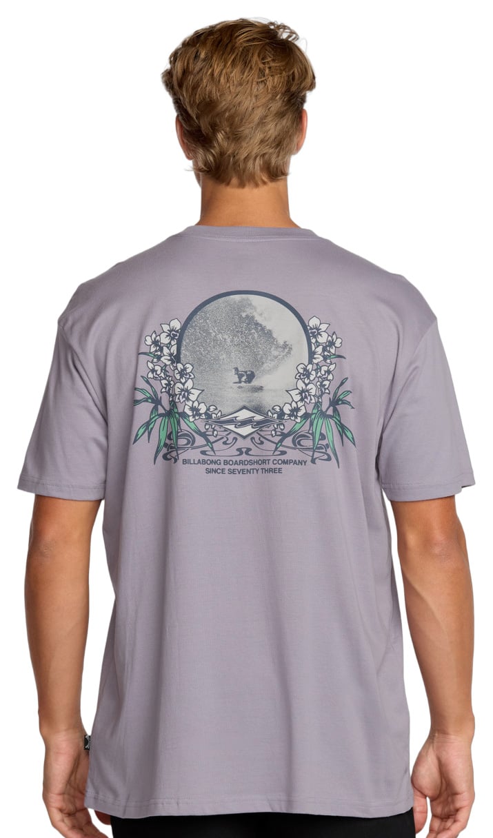 Billabong Jaybay Premium SS T-Shirt - Light Purple – back view