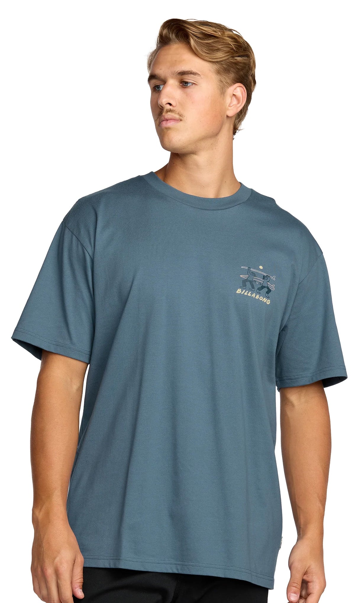 Billabong Split The Peak Regular SS T-Shirt - Steel Blue