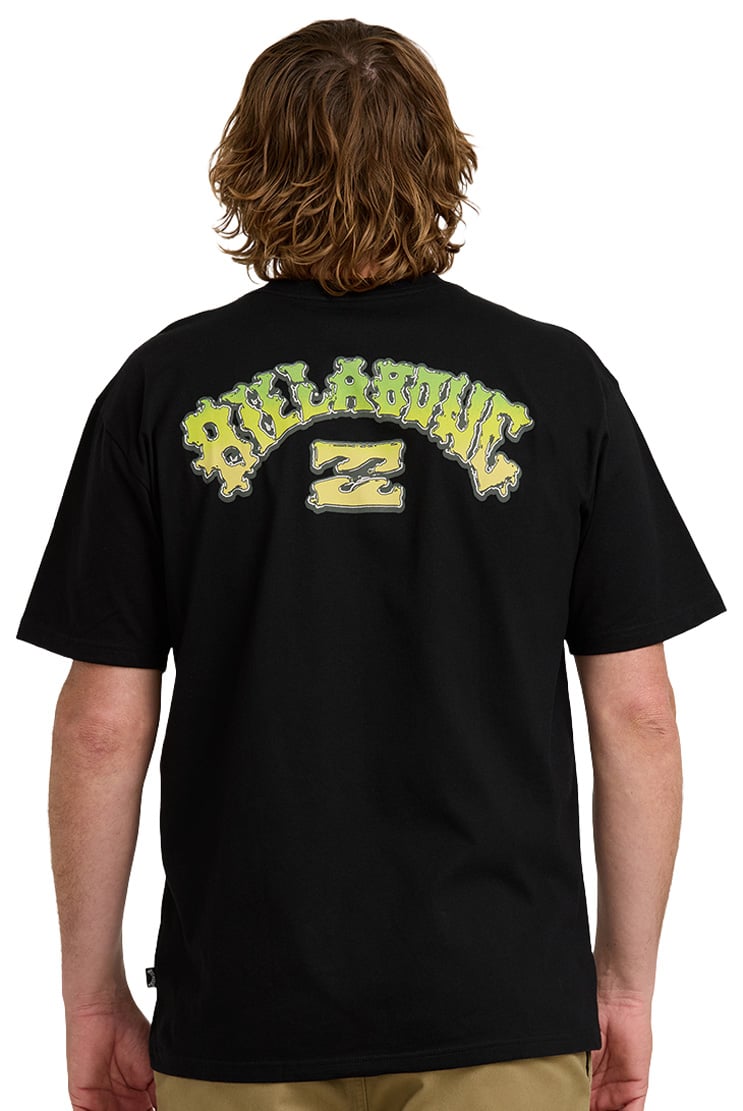 Billabong Wax Arch Regular SS T-Shirt - Black – back view