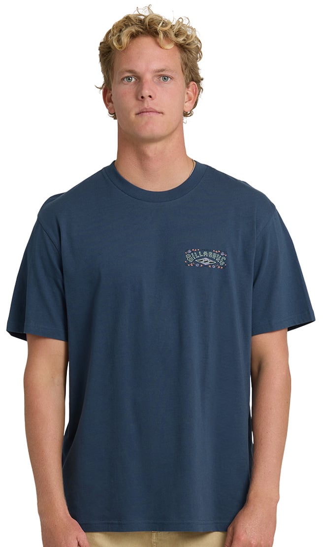 Billabong Heritage Arch Premium SS T-Shirt - Dark Denim