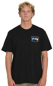 Billabong Crayon Wave Men's Short Sleeve T-Shirt - Black