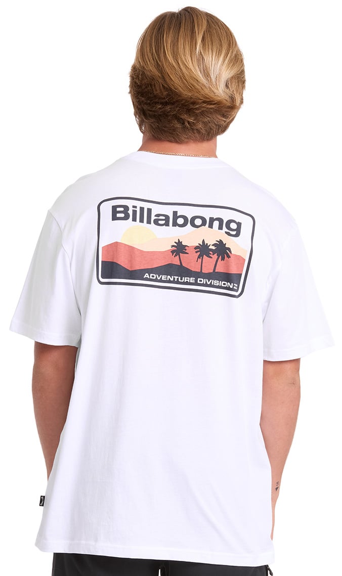 Billabong A/Div Range Premium Men's Short Sleeve T-Shirt - White – back view