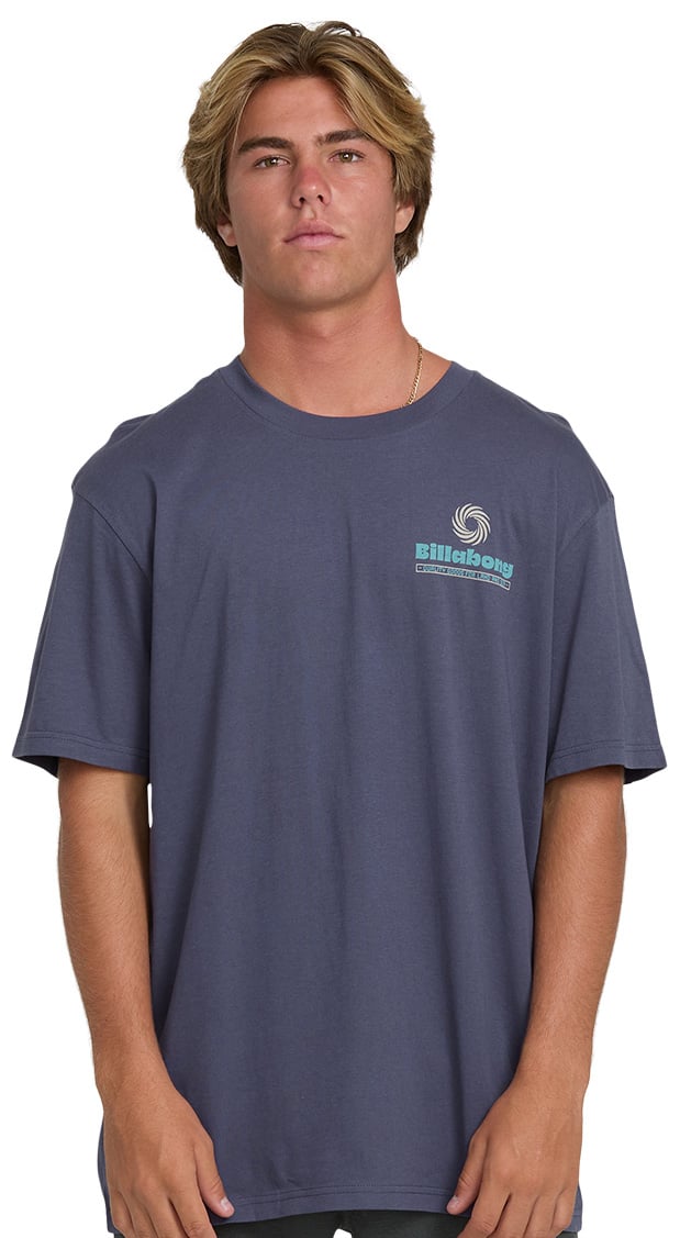 Billabong Single Fin Premium Men's Short Sleeve T-Shirt - Graystone