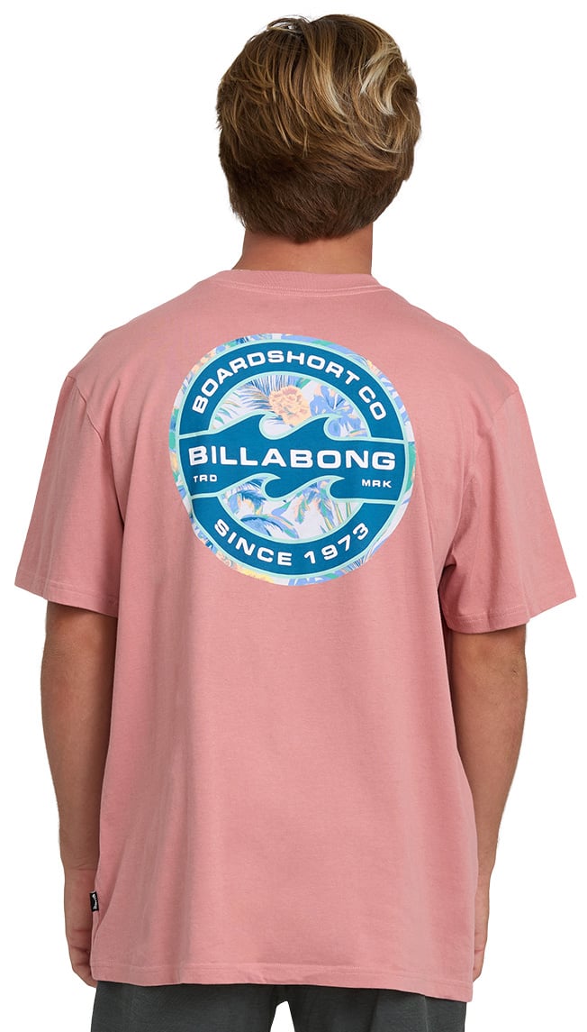 Billabong Hollow Fill Premium Men's Short Sleeve T-Shirt - Ash Rose – back view