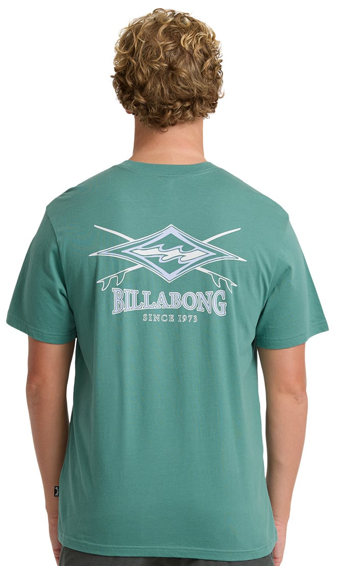 Billabong Crossboards Premium Men's Short Sleeve T-Shirt - Deep Sea – back view