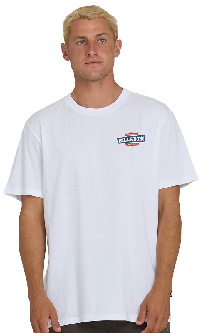 Billabong Walled Men's Short Sleeve T-Shirt - White