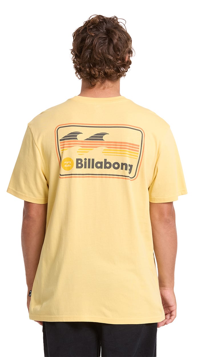 Billabong Runner Premium Men's Short Sleeve T-Shirt - Raffia – back view