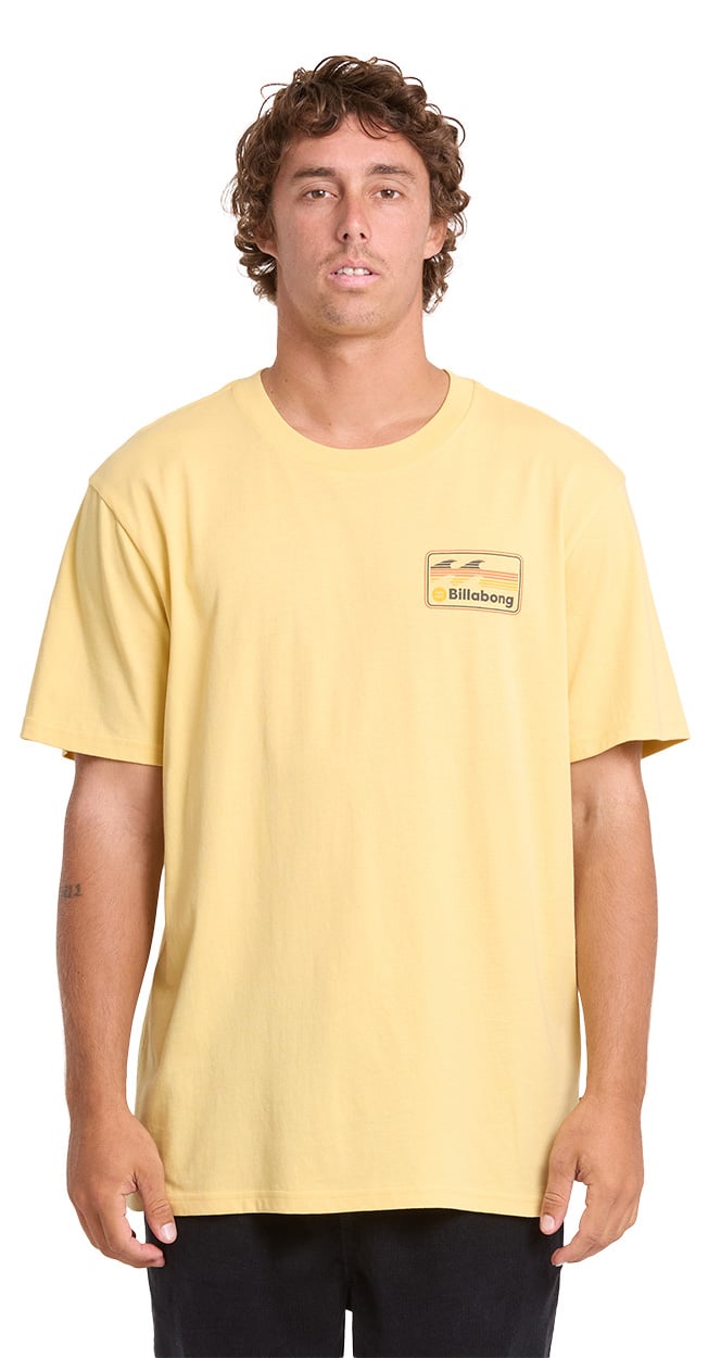 Billabong Runner Premium Men's Short Sleeve T-Shirt - Raffia