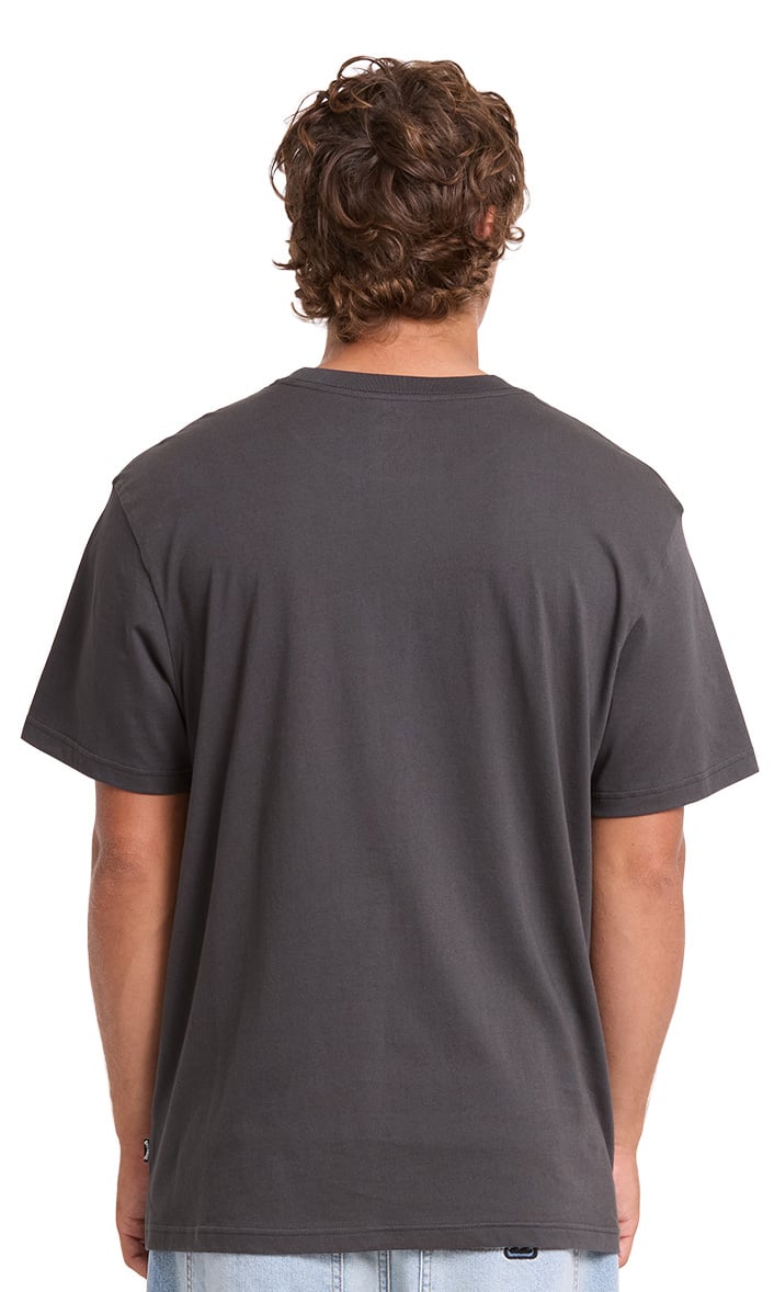 Billabong Rotor Diamond Premium Men's Short Sleeve T-Shirt - Raven – back view