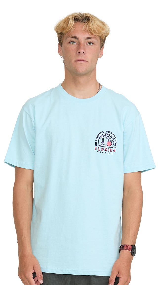 Billabong Scope Basic FL Men's Short Sleeve T-Shirt - Coastal Blue