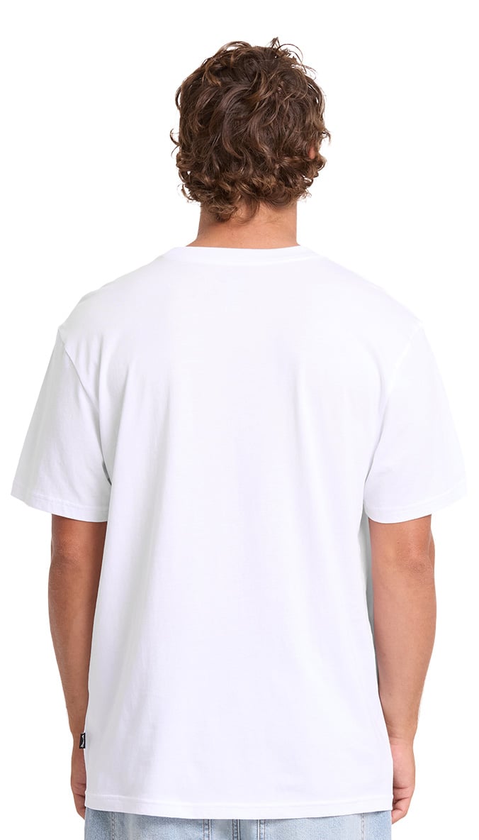 Billabong Mainstay Premium Men's Short Sleeve T-Shirt - White – back view