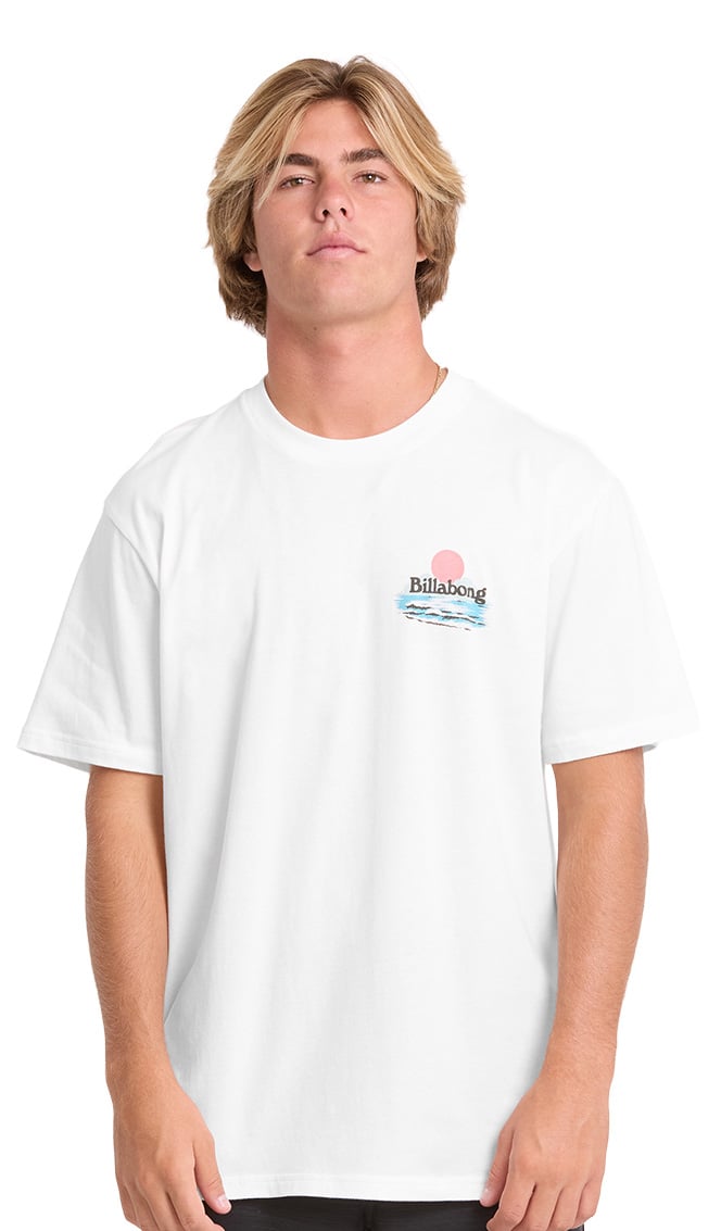Billabong Lounge Premium Men's Short Sleeve T-Shirt - Off White