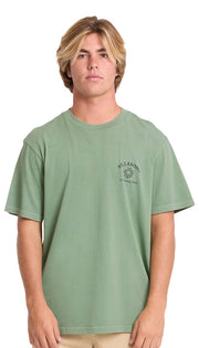 Billabong Remains Wave Washed Premium Men's Short Sleeve T-Shirt - Hedge Green