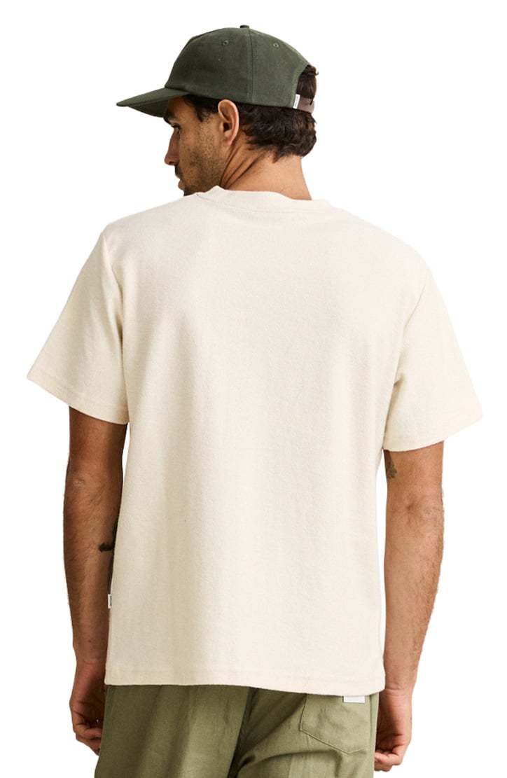 Rhythm Vintage Terry SS T-Shirt - Natural – back view