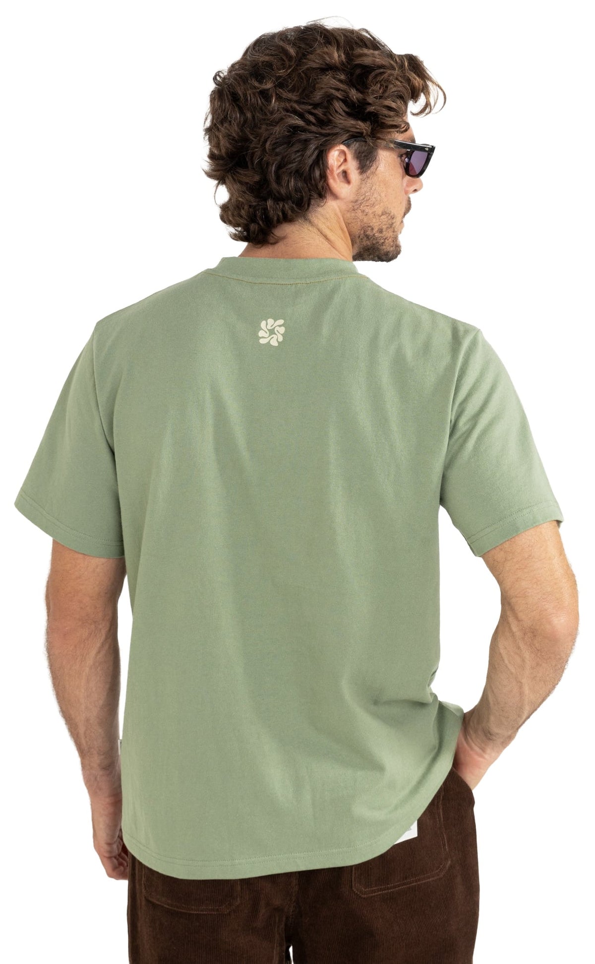 Rhythm Grange Vintage SS T-Shirt - Sage – back view