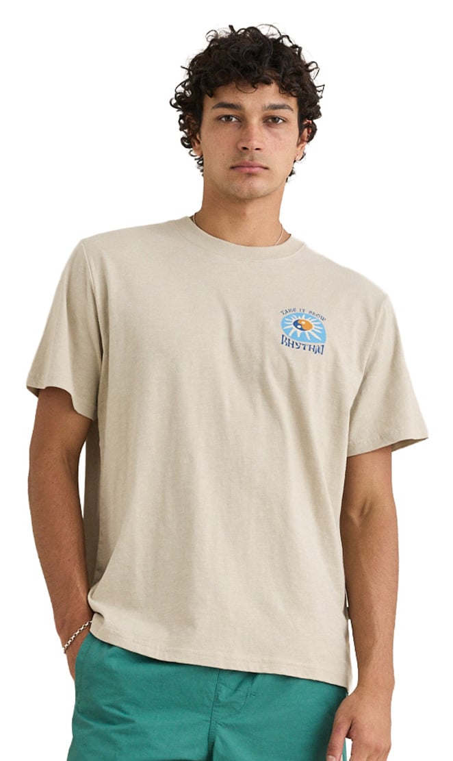 Rhythm Slow Down Slub SS T-Shirt - Moonrock