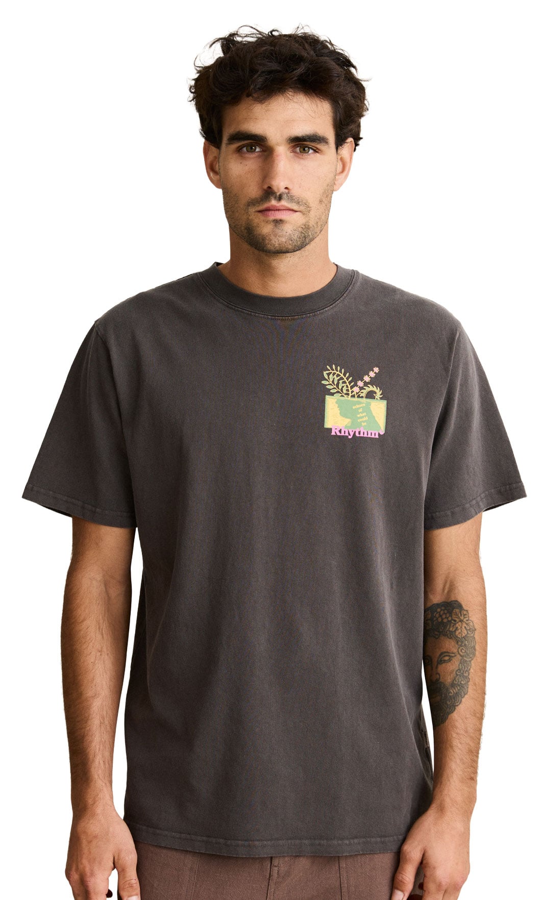 Rhythm Echoes Vintage Men's Short Sleeve T-Shirt - Vintage Black