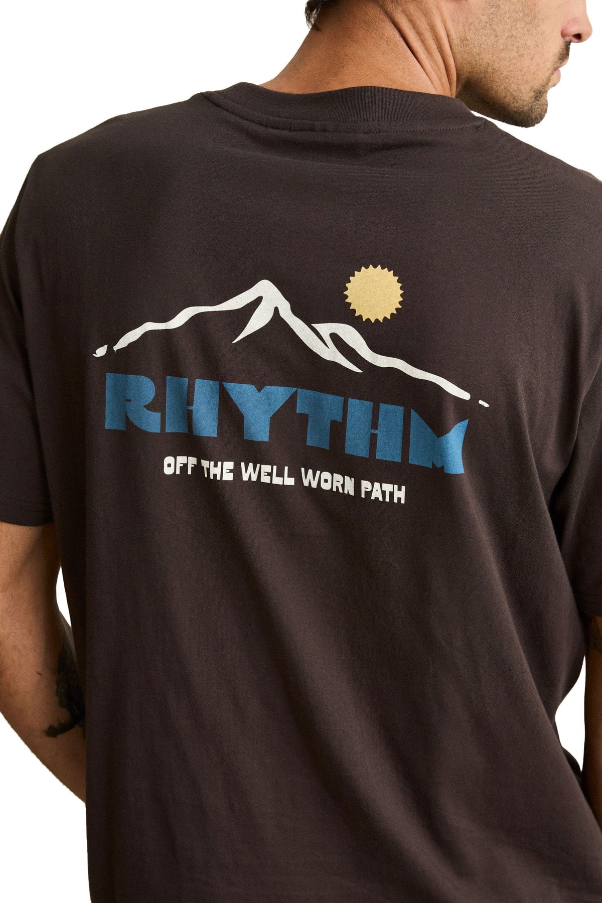 Rhythm Haven Men's Short Sleeve T-Shirt - Vintage Black – back view