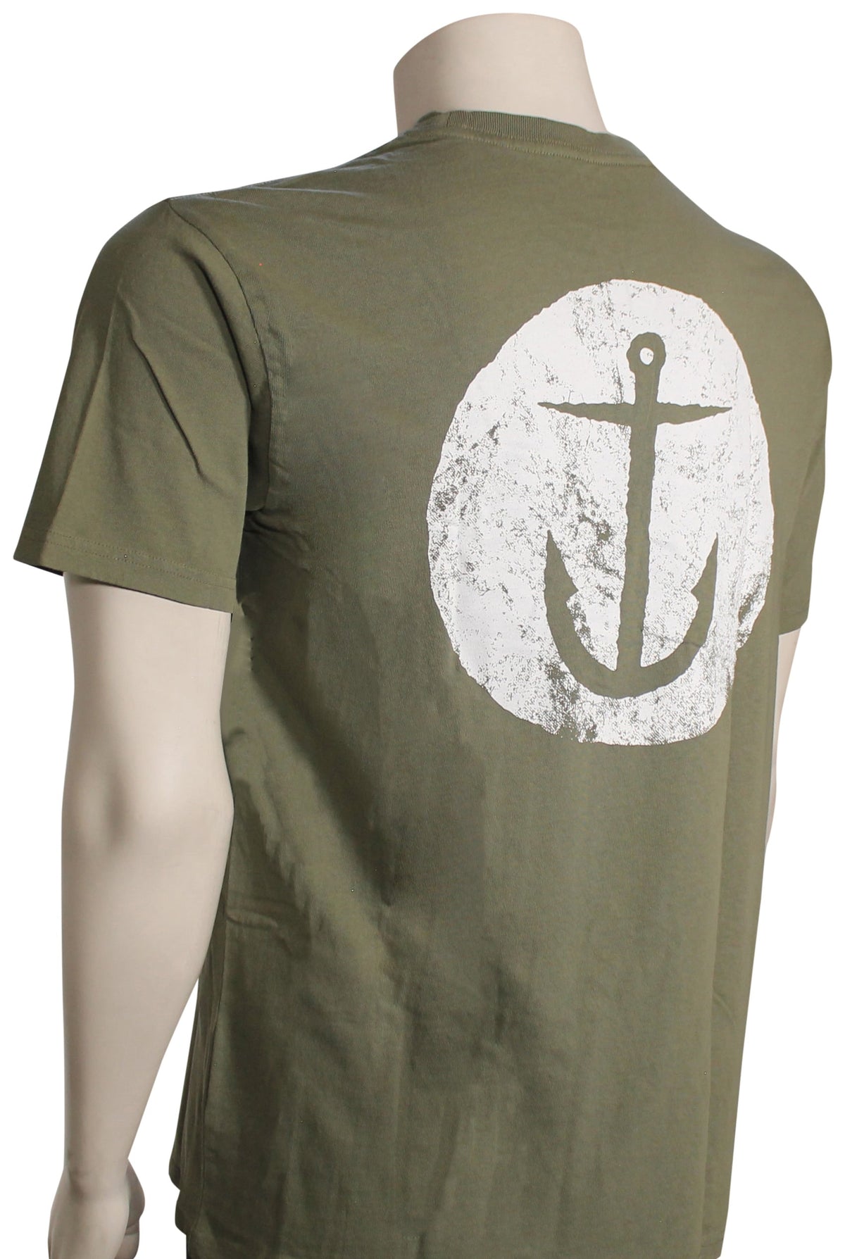 Captain Fin Spot T-Shirt - Dark Olive – back view